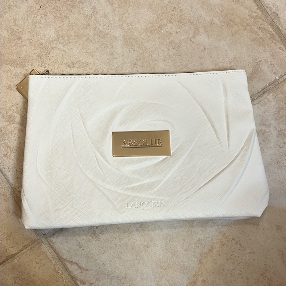 White Cosmetic Lancôme Bag
